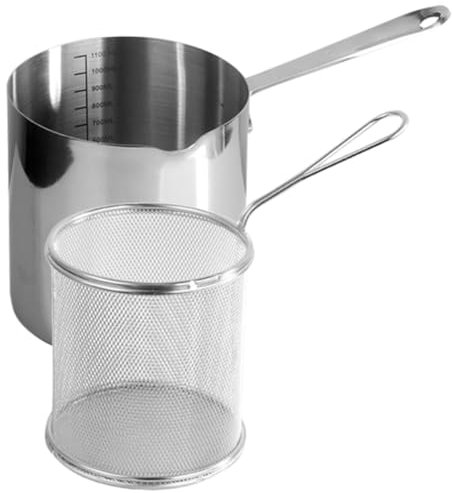 Cabilock 1Satz Fritteuse Mit Frittierkorb Für Haushaltsgebrauch Design Für Babynahrung Und Spülmaschinengeeignet