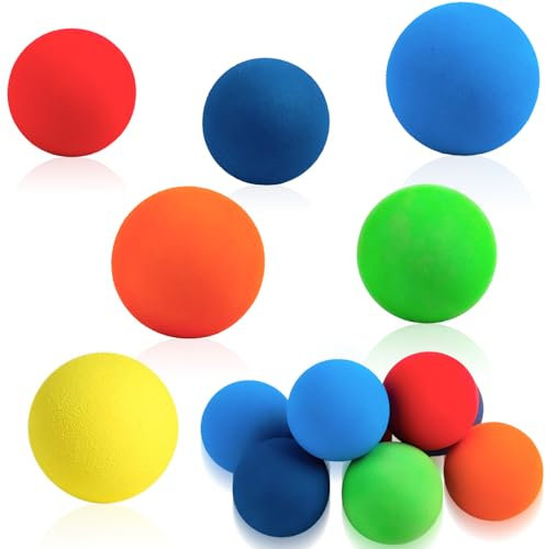 Clvsyh 12 bolas de espuma suave de colores, para interiores seguros, adecuadas para niños y niñas para jugar de forma segura
