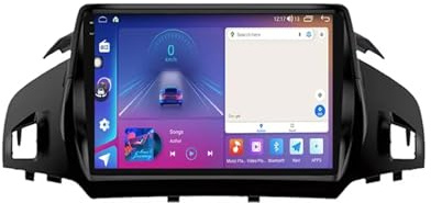 9 Autoradio Android 15 per Ford C-MAX Kuga 2 Escape 3 2012-2019 CarPlay & Car Stereo Multimedia Player con GPS WiFi BT USB FM Mirror Link SWC telecamera posteriore(2+32G)