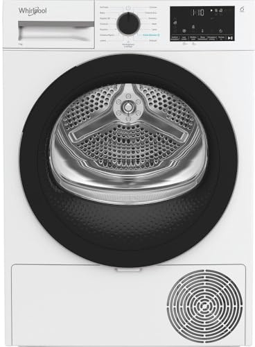 Whirlpool C WD R47M WBS IT, Capacità 7kg, classe C, colore White, Display digitale XL, porta nera, Slim | Profondità mobile: 46 cm, Wi-Fi