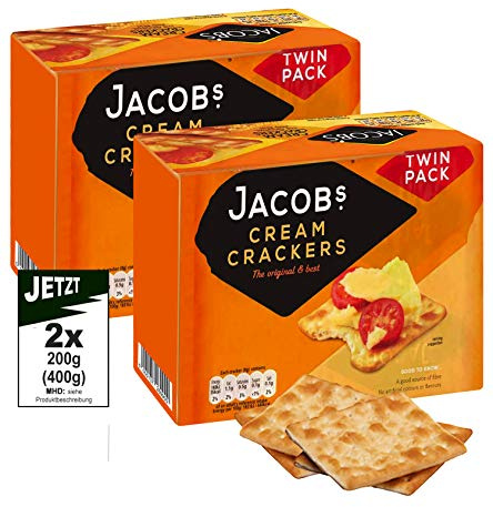 Jacobs Cream Crackers 2X200g Twin Pack