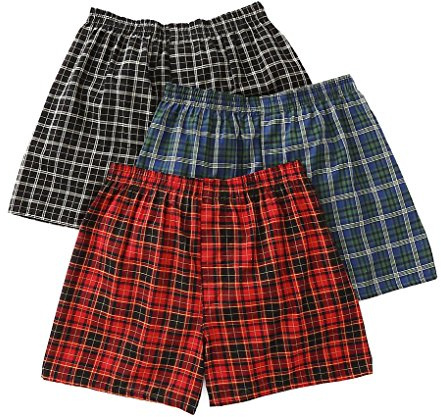 Men's Tartan Boxer, 3 Pack