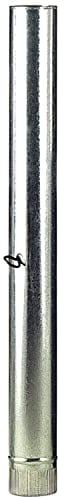 WOLFPACK LINEA PROFESIONAL - Tubo Estufa Acero Galvanizado Ø 100 mm, Ideal Estufas de Leña, Chimenea, Alta resistencia, Conducto Humos. Con Llave