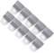 Silber 52mm Breite Edelstahl Oszillierwerkzeug Universal Flexible Scraper Blade Multi-Tool-Set von 10