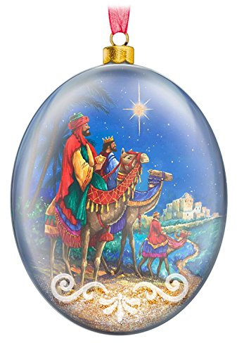 Hallmark 2016 Weihnachtsschmuck Wir drei Könige, Glas Ornament