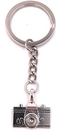 H-Customs Appareil Photo avec Pendentif en métal avec Porte-Objectif Argent à Objectif Obiv