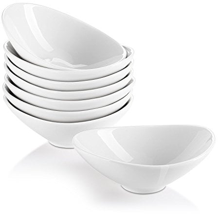 LIFVER Bols à Tapas et Sauces, 90ml Coupes à Dessert en Porcelaine, Bols de Service, Bols à Tremper, Va au Four à Micro-Ondes, Ensemble de 8
