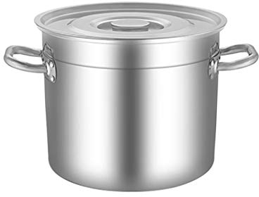 HEAVY Grand Stock Profond en Acier Inoxydable Pot Casserole faitout, Diamètre 50 cm, Hauteur 28 cm
