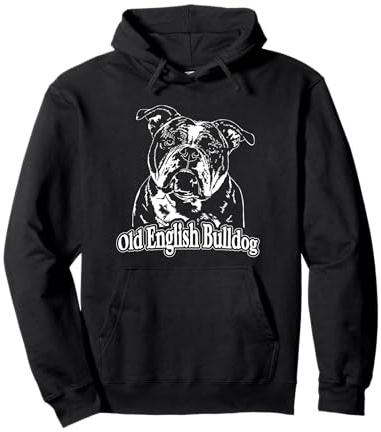 Old English Bulldog Hund Hunde Portrait OEB Hundeportrait Pullover Hoodie