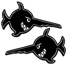 Böser Schwertfisch Alfashirt Sägefisch U96 U-Boot Aufkleber 16x10cm #A5514