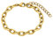 Heideman Armband Damen Alenia goldfarbend aus Edelstahl gold farbend matt Armkette für Frauen ohne Stein