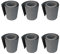 workingHOUSE Rotolo Frangivisto in Polyrattan per Recinzione Esterna - Strisce Resistenti alle Intemperie per Recinzioni, Balconi e Terrazze - Facili da Installare - 255 cm x 19 cm (6x Grigio chiaro)