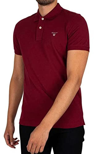 GANT Herren ORIGINAL Pique SS Rugger Polohemd, PLUMPED RED, S