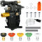 Youxmoto 3/4 Shaft Horizontal Pressure Washer Pump, Max 3300 PSI @ 2.5 GPM Power Washer Pump, Fit for Honda GC190, for Troy-Bilt 20241, for Homelite 308418007 308653057, for Karcher, for Simpson