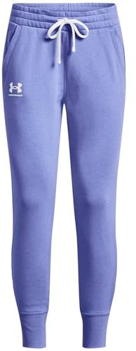 Under Armour Womens Pants Women's Ua Rival Fleece Joggers, Baja Blue, 1356416, Size LG