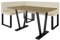 Eckbank Akiko Metal mit Tisch - Eckbankgruppe für Ihrem Esszimmer, Küche modern, Sitzecke, Essecke. Perfekt für Küche, Büro und Rezeption. Solide und Starke Verarbeitung. (Soft 18, 196x142 Links)