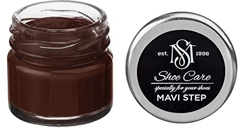 MAVI STEP Crème de Beauté pour Chaussures en Cuir à Base de Cire - 150 Acajou