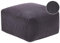 Pouf Sitzpouf Sitzhocker Cord grau 50 x 50 cm Quadrat Modern Skandi Mukki