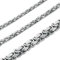 CASSIECA 3 Stück Kette Herren Königskette Silber Herren Edelstahl 4mm 6mm 8mm Breite Halskette Set Dicke Schwere Kette für Herren Länge 55cm