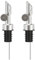 GREYMOUNT ® Flaschenausgießer Set - 2er Pack Silber aus Edelstahl | Ausgießer mit Klappe für Olivenöl, Wein und mehr | Auslaufsicher und Tropffrei | Präzise Dosierung ideal für Bar, Pub & Bistro
