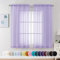 Chyhomenyc Tende velate color lilla, lunghezza 160 cm, 2 pannelli, filtrano la luce, ariose tende per finestra, tende per finestra per camera da letto, ognuna 106 x 160 cm