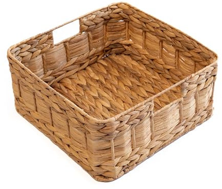 Arthur Cameron Water Hyacinth Square Storage Basket 35x35x16cm (Large)