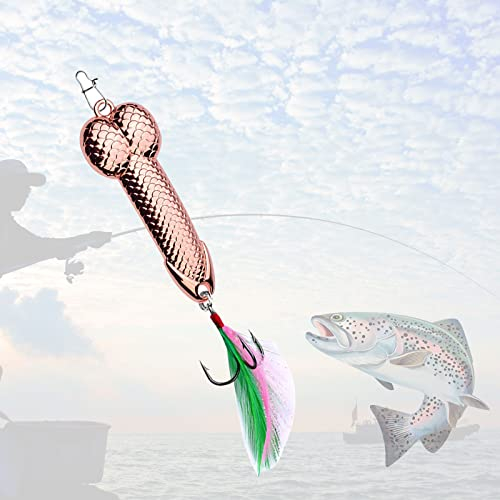 Enjoyard Lustiges Angel Köder Geschenk, Angelzubehör Set für Forelle 15g Angeln Lures Spoof Fishing Geeignet für Valentinstag Geburtstag