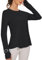 IECCP Sport Blusen für Damen Sonnenschutz Shirt UV Schutz Langarmshirt UPF 50+ Sportshirt Rashguards Yoga Ausbildung Draussen Gym Laufshirt