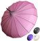 Kicura - Hochzeit-Regenschirm – Wasserdicht, 90 cm Durchmesser, Naturseide, Aluminiumgestell und 16 fieberglasverstärkte Rippen – Eleganter Sonnenschutzschirm (UPF 50+) in Pink