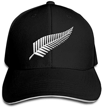 ATOurDealss New Zealand Maori Fern Hat Baseball Cap Duck Tongue Cap Fashion Cap, Schwarz , One size