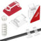 62 Stück Kabelhalter Selbstklebend Set Kabelclips für Kabelmanagement Kabelklemmen Kabelführung Organizer für Schreibtisch Netzkabel USB Ladekabel Ladegeräte Audiokabel
