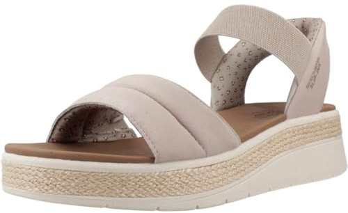 Skechers Damen Bobs Sun Ray Slip-InTurnschuhe, Taupe Textile, 38.5 EU