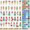 40 Pinzas para Decoración Navideña de Madera Con Cuerda de Yute - Decorativas para Fotos, Fiestas, Navidad, Bodas y Más