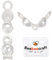 Beebeecraft 1 boîte de 40 Cache Noeuds pour Embouts de Perles 925 Embouts de Perles à Clapet en Argent Sterling Cache Perles Pliables pour la Fabrication de Bijoux Bracelets de Bricolage Colliers