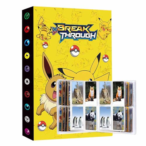 Porta carte,Raccoglitore Carte,Album di carte, Album per giochi di carte collezionabili, Raccoglitore carte 4 tasche, 30 pagine Capacità 240 SN7