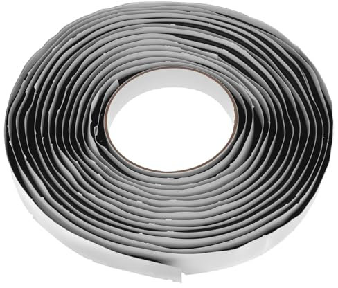 QWORK® 1 Stück Butylrundschnur Schwarz, 6 mm Durchmesser x 6m, für Pkw-LKW-Scheinwerferfenster, Tür, Windschutzscheibe