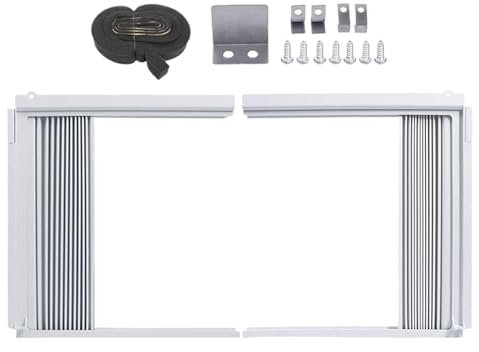 GkgWuxf Panneaux latéraux du climatiseur de fenêtre, panneaux latéraux du climatiseur - Panneaux latéraux AC ventilés | Cadre isolé coulissant amovible pour le mur de la salle de travail à domicile