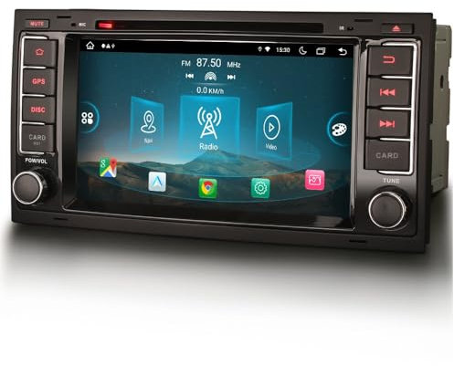 GONFEN 4GB+64GB 8 Core Android 14.0 Autoradio per VW Touareg T5 Multivan con GPS Navigatore senza fili CarPlay Android Auto WiFi 4G LTE DSP Bluetooth 5.0 USB CD DAB+ AM/FM Radio RDS 7 IPS Touchscreen