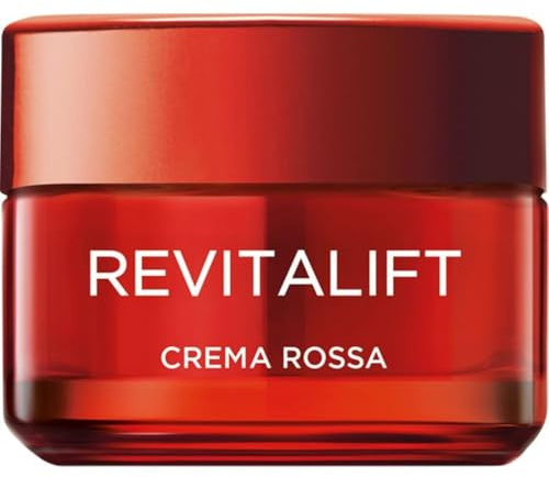 L'Oréal Paris Crema Viso Giorno Energizzante, Per Tutti i Tipi di Pelle, Azione Rassodante, Pelle Rimpolpata e Luminosa, Arricchita Con Pro-Retinolo e Ginseng Rosso, 50 ml