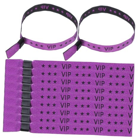 SEWACC 20 Stück Stoff Armbänder für Veranstaltungen Hochzeiten Konzerte Clubs und Festivals Schnelle Einlass Identifikation für Gäste