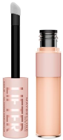 Maybelline New York Concealer, Lifter Concealer, Full Coverage, Hydrate and Brighten Under-eyes, All Day Wear, Enriched with 2% Peptides and Caffeine, Shade: 05 (Pack of 6)