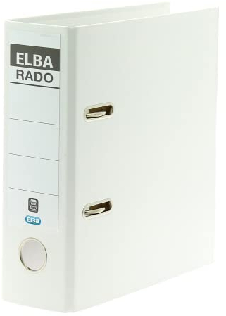 Elba Ordner A5, Kunststoff, rado plast, hoch 7,5 cm breit, weiß