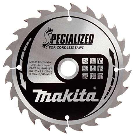 Makita MAKITA B-09167 Specialized Sägeblatt - 165 x 20 mm - 24T