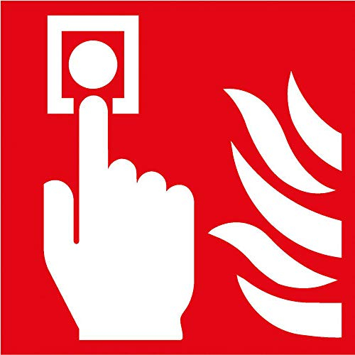 Format 4044589372383 – Brandschutzschild Folie Brandmeld. 200 x 200 mm