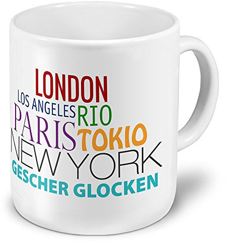 digital print XXL Jumbo-Städtetasse Gescher Glocken - XXL Jumbotasse mit Design Famous Cities of The World - Städte-Tasse, Städte-Krug, Becher, Mug