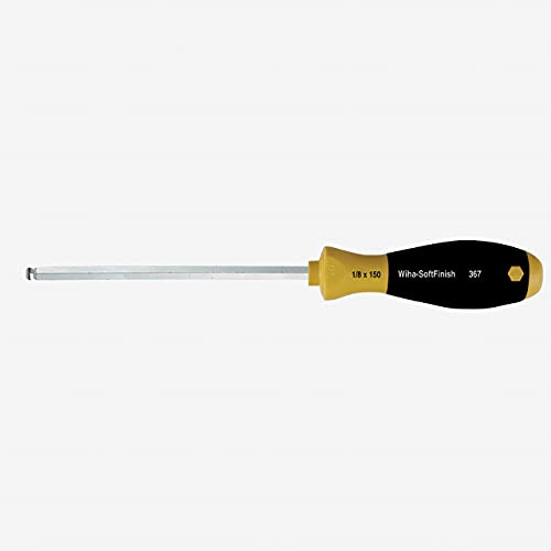 Wiha 36732 MagicRing Ball End Hex Driver with SoftFinish Handle, Inch, 5/32 x 125mm by Wiha