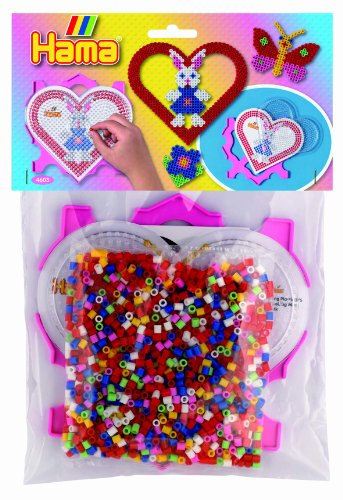 Hama Multi Rahmen mit Perlen und Herz