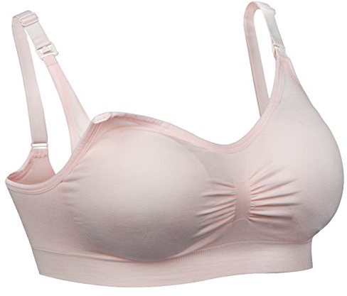 iloveSIA Damen Still-BH bequemer Umstandsmode Stillzeit Nursing Bra,Rosa L fit 80BC