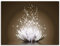 ARTLAND Wanddeko Leinwand Bilder Wandbild 80x60 cm Lotusblume Blumen Botanik Blüten Natur Glitzer Seerose Modern Kunst T3ZX