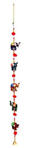 Indian Traditional Five Small Elephant Hanging Layer, Door, Wall, Decorative